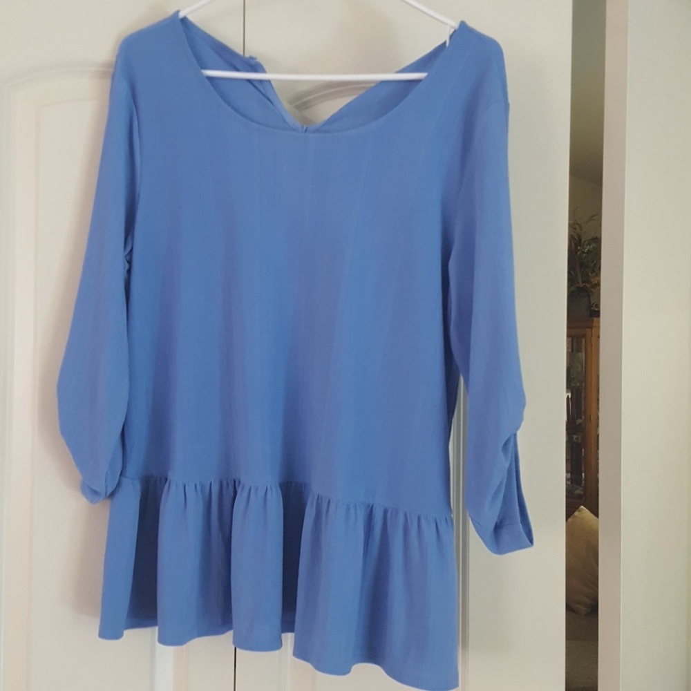 Light blue blouse